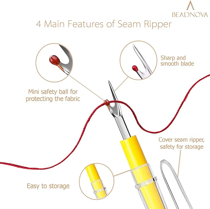 Thread Cutter Embroidery Removal Tool Small Seam Ripper Tag Remover for Clothes Thread Removing Cutting
